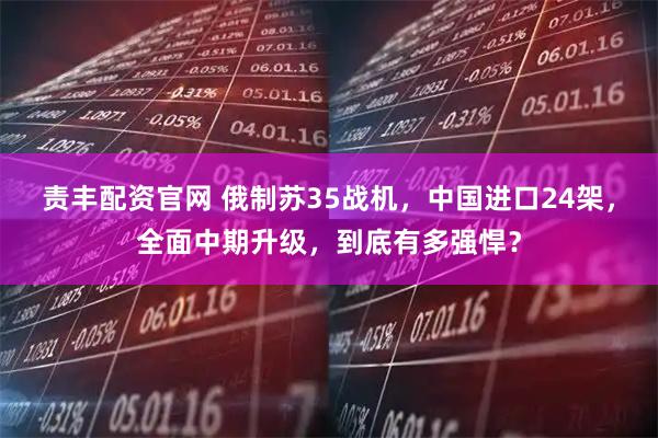 责丰配资官网 俄制苏35战机，中国进口24架，全面中期升级，到底有多强悍？